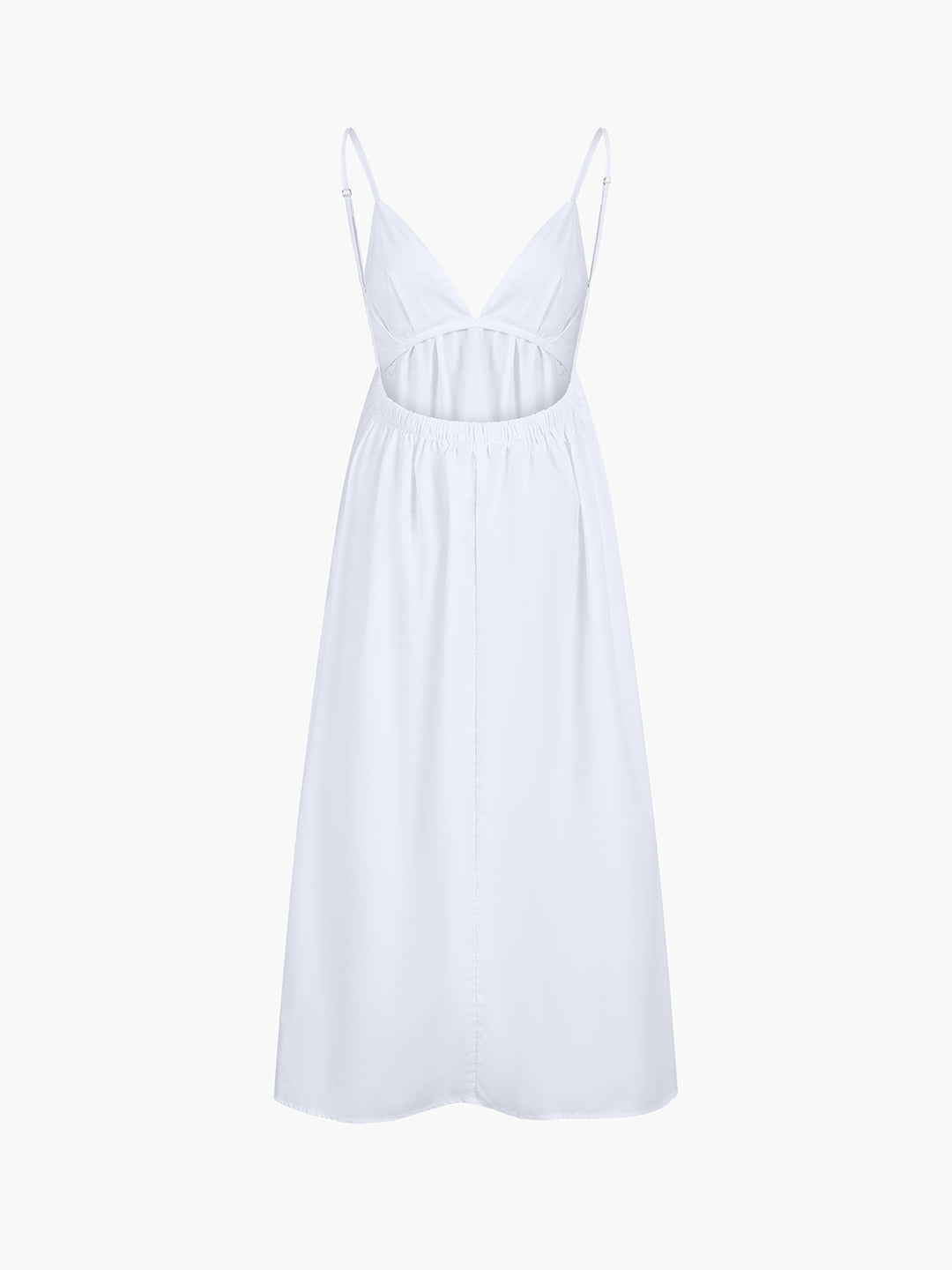 Drape Backless Maxi Dress
