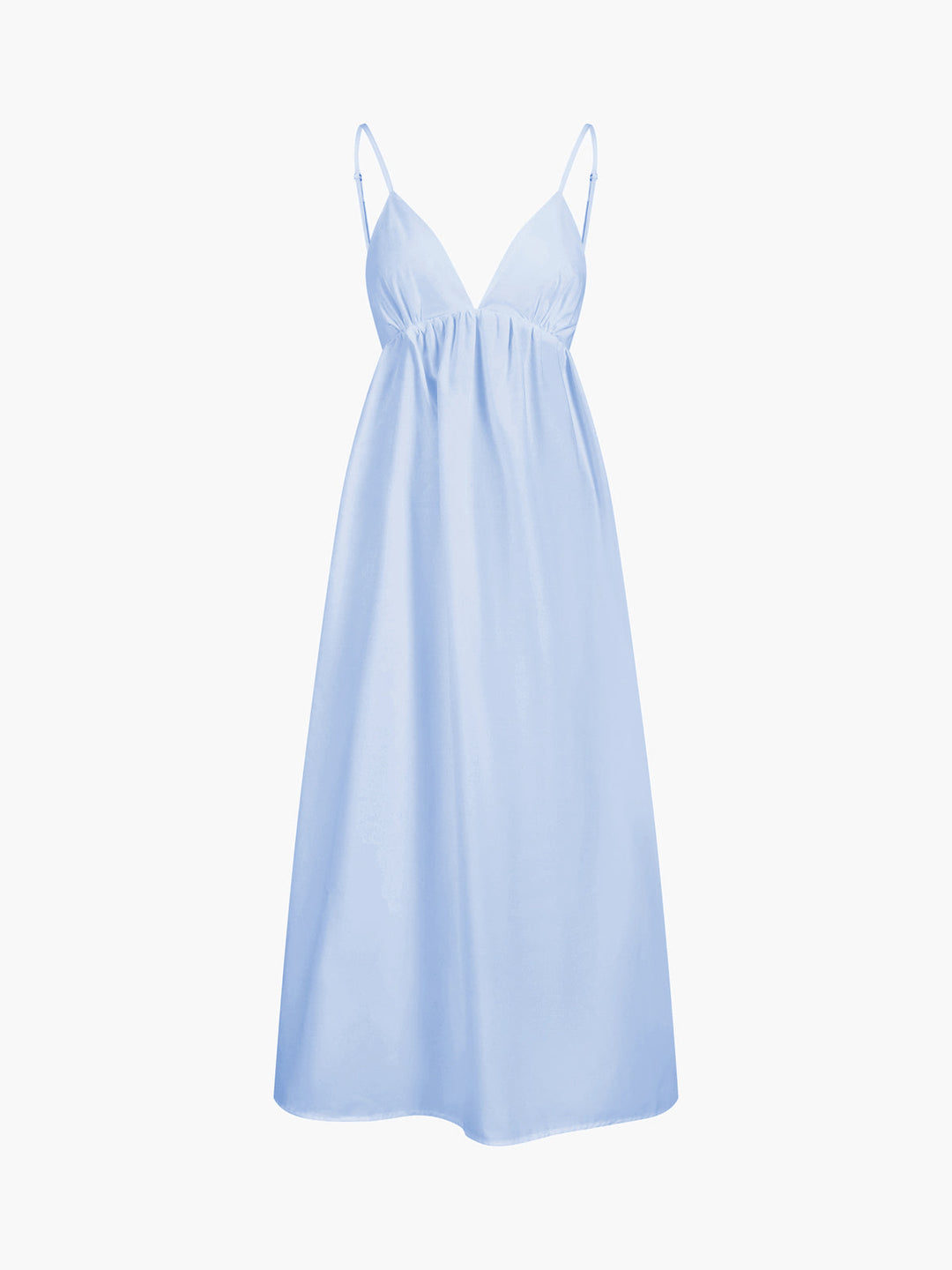 Drape Backless Maxi Dress