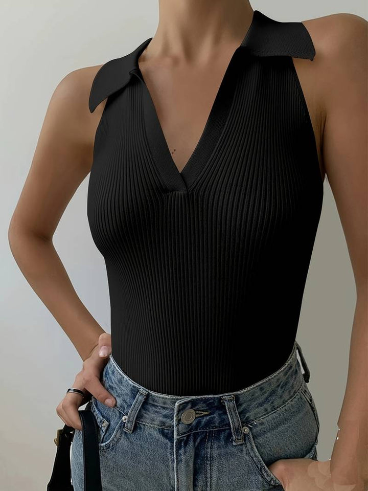Viviana Fitted Knit Polo